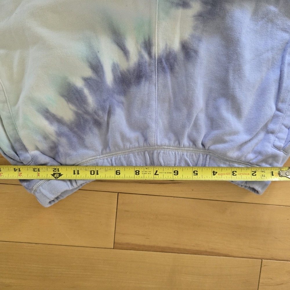 Sunburst Tie Dye Jogger Pant Sweatshirt Set Blue White Womens Small S - Picture 13 of 16